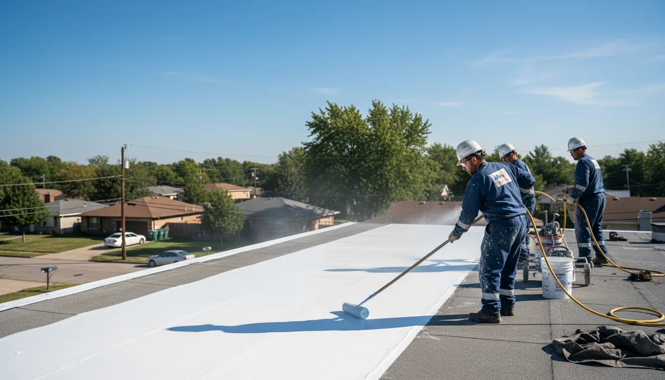 Commercial roof coating in Wishek, ND near me